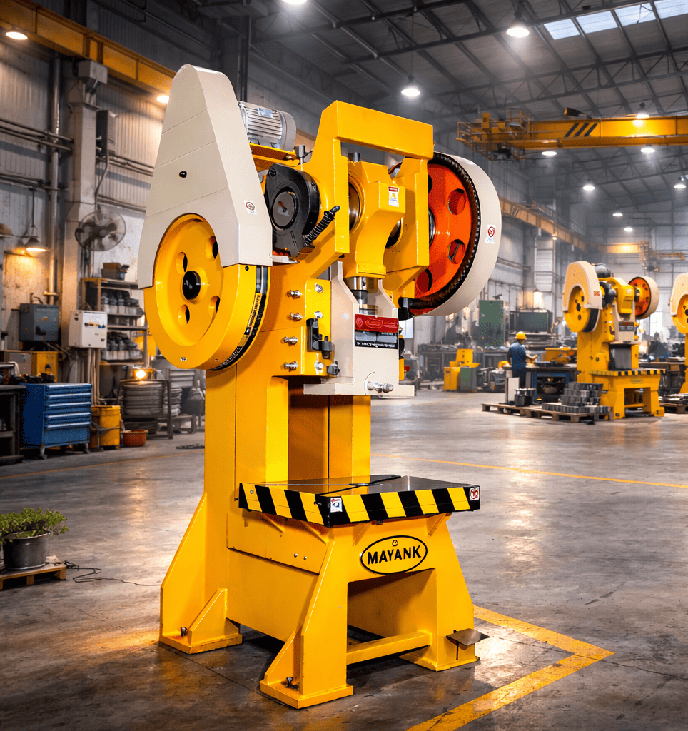 What are the types of machine frames, such as C-type and H-type, and when should they be chosen?